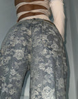 DENIM RICAMO ROSE